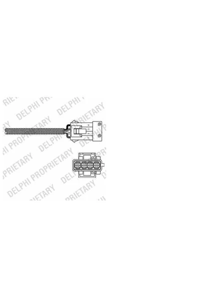 Delphi ES10797 OKSIJEN SENSORU ( CITROEN   C2 / C3 / C4 1.6 PEUGEOT   206 / 307 1.6 2.0 ) ürün görseli 1
