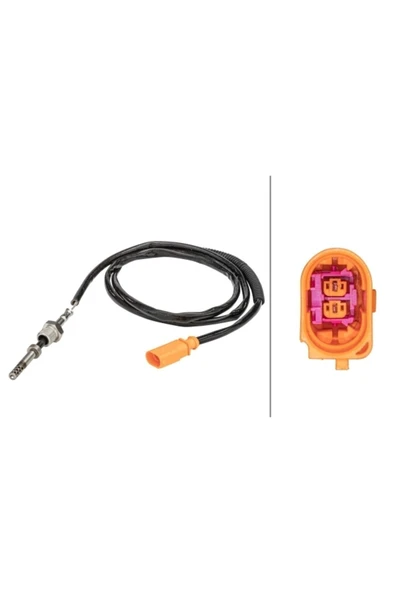 Hella 6PT358181021 6pt358181-21 Egzoz Sıcaklık Sensörü 2,0tdı Cdba Cdca Amarok 10-16 Turuncu  Uyumlu ürün görseli 1