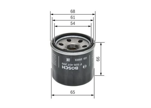 Bosch F026407209 YAĞ FİLTRESİ ATOS i10 i20 PICANTO ACCENT BLUE 15 ürün görseli 1