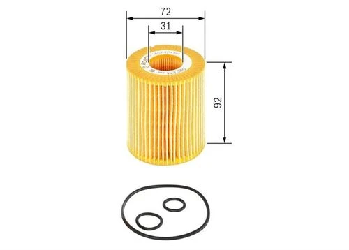 Bosch 1457429199  YAĞ FİLTRESİ ASTRA G H ASTRA J CORSA C COMBO 01- ürün görseli 1