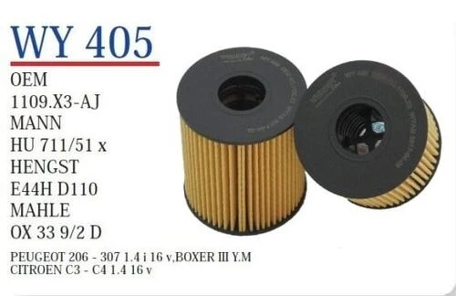 Wunder WY405 YAĞ FİLTRESİ - PEUGEOT 206 - 307 1.4 i 16 v,BOXER II ürün görseli 1