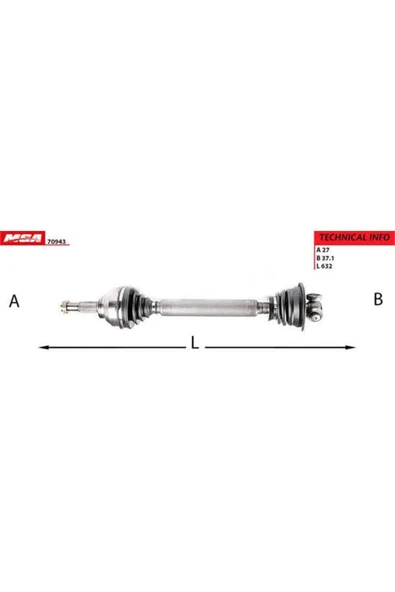Mga 70943  Aks Sol Laguna Iı 01-07 1.9 Dcı 6 Vites ürün görseli 1