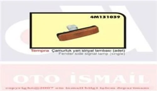 Özar 4M131039 OZAR  Çamurluk Sinyali Tempra ürün görseli 1