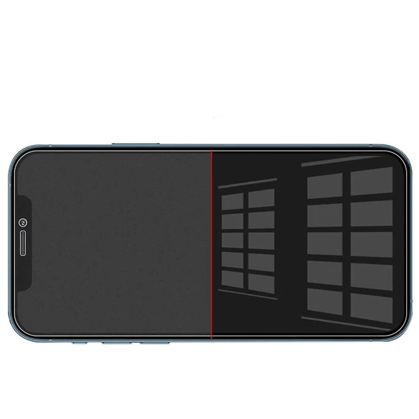 Gpack Apple iPhone 13 Pro Full Mat Ekran Koruyucu Siyah - Resim 3