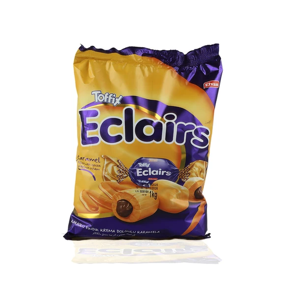 Toffix Eclairs Kakaolu Şeker 1000 Gr. (1 Poşet) ürün görseli 1