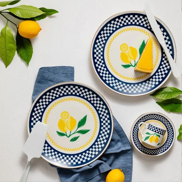Porser Blue Zest Chic 6 Parça Servis Seti - Resim 2