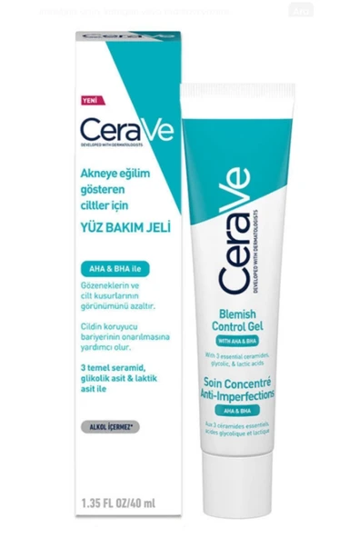 CeraVe Akneye Eğilim Gösteren Ciltler İçin Yüz Bakım Jeli 40 ml ürün görseli 1