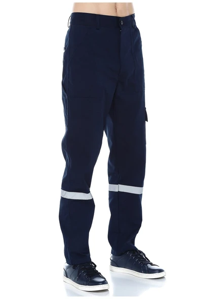 İŞ ELBİSELERİ Lacivert Gabardin Iş Pantolonu Kışlık, %100 Pamuk ürün görseli 1