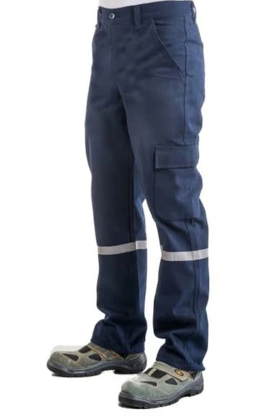 APAYDINGIYIM 7/7 Gabardin Kışlık Lacivert Işçi Pantolonu Kalın Reflektörlü Iş Pantolonu ürün görseli 1