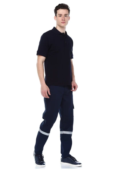 AĞCA İŞ ELBİSELERİ Unisex Lacivert Pamuk Gabardin Yazlık Iş Pantolonu ürün görseli 1