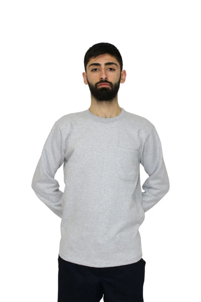 Çağrı İş Elbiseleri Bisiklet Yaka Sweatshirt Lacivert Renk ürün görseli 1
