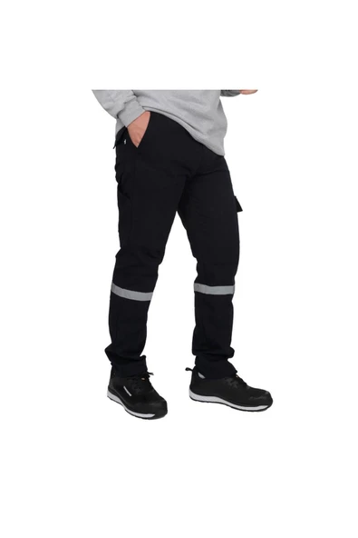 ENTWEAR Tek Reflektörlü 7X7 Gabardin Kışlık İş Pantolonu Lacivert ürün görseli 1