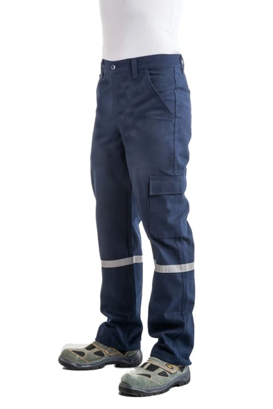 ERY Iş Elbiseleri 7/7 Gabardin Kışlık Lacivert Pantolonu Kalın Reflektörlü Iş Pantolonu ürün görseli 1