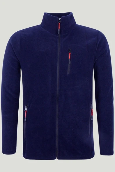BEG COLLECTİON Erkek Polar Tam Fermuarlı 3 Cepli Outdoor Kalın Polar Ceket ürün görseli 1