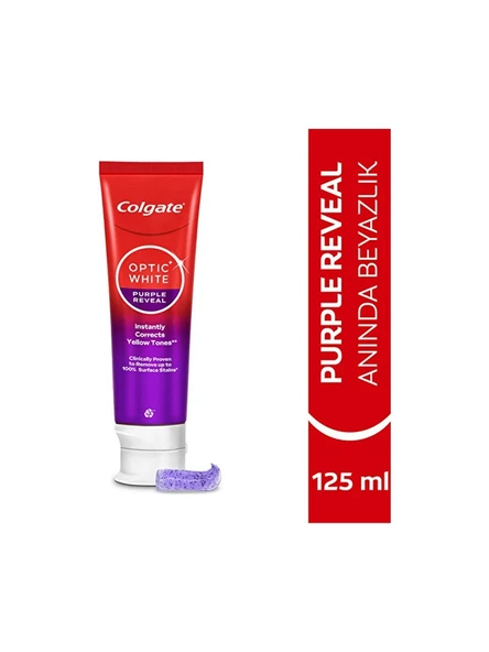 Colgate Optik Beyaz Purple Reveal 125 ml 1 Adet ürün görseli 1