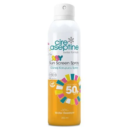 CİRE ASEPTİNE BABY GÜNEŞ KORUYUCU SPREY 50+SPF 200ML ürün görseli 1