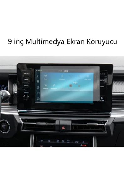 ZDN Case SsangYong Torres Multimedya Ekranı Uyumlu 9h Nano Ekran Koruyucu ürün görseli 1