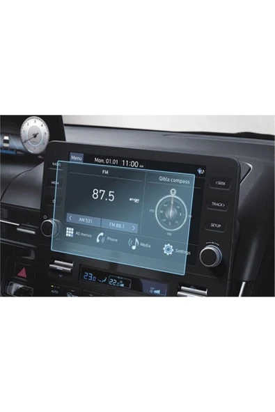 ZDN Case Hyundai Staria 8 Inç Multimedya Ekran Koruyucu 9H Nano Şeffaf ürün görseli 1