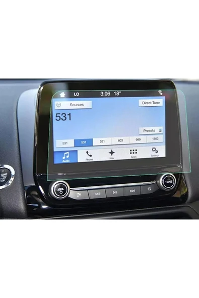 ZDN Case Ford Fiesta 1.1 Style 8 Inç Navigasyon Multimedya Uyumlu Nano Hd Ekran Koruyucu ürün görseli 1