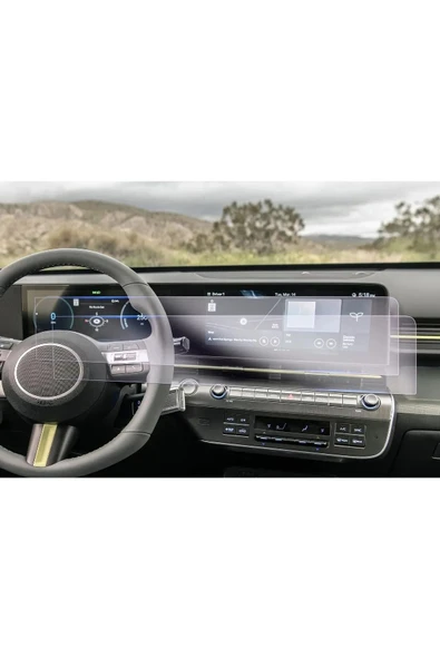 ZDN Case Hyundai Kona 2024 Gösterge Panel ve Bilgi Ekranı Uyumlu 9H Nano Ekran Koruyucu ürün görseli 1