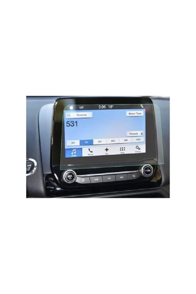 ZDN Case Ford Torneo Custom 8 inç Navigasyon uyumlu 9h Nano Ekran Koruyucu Cam ürün görseli 1