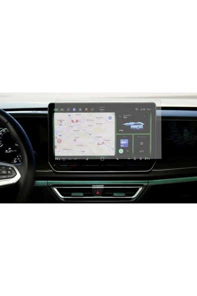 ZDN Case Volkswagen Yeni Golf 12.9 inç Navigasyon Uyumlu 9H Nano Ekran Koruyucu 2024 ürün görseli 1