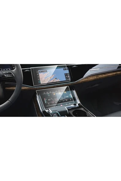 ZDN Case Audi Q8 2020-2023 Multimedya Çift Nano Ekran Koruyucu Navigasyon Ekran Koruyucu ürün görseli 1