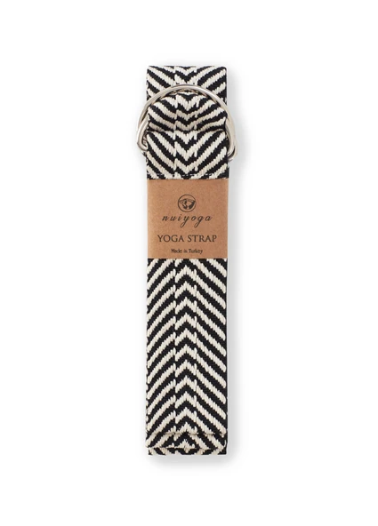 Siyah Zebra Desenli Yoga Mat Taşıma Askısı ürün görseli 1