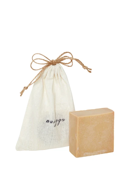 %100 Doğal El Yapımı Pirinç Özlü Sabun ürün görseli 1