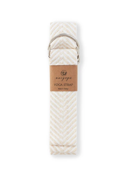 Beyaz Zebra Desenli Yoga Mat Taşıma Askısı ürün görseli 1