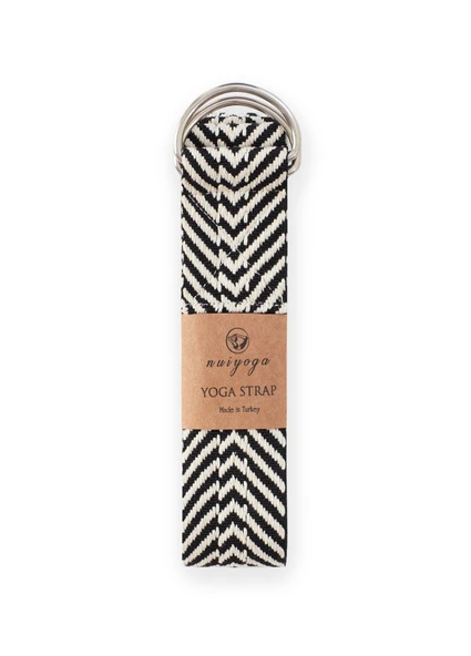 Siyah Zebra Desenli Yoga Kemeri ürün görseli 1
