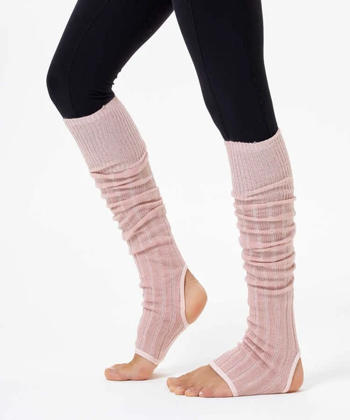 Pembe Diz Altı Yoga & Pilates Çorabı ürün görseli 1