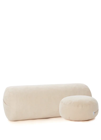 Ekru Bolster & Meditasyon Minderi ürün görseli 1