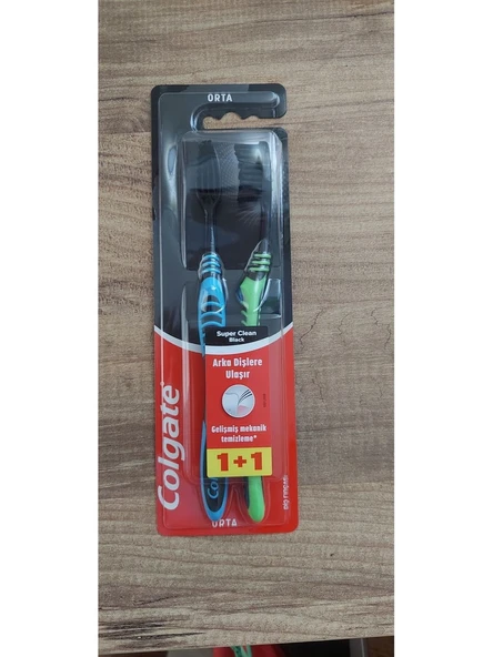 Colgate Super Clean Black 1+1 Diş Fırçası - Resim 2