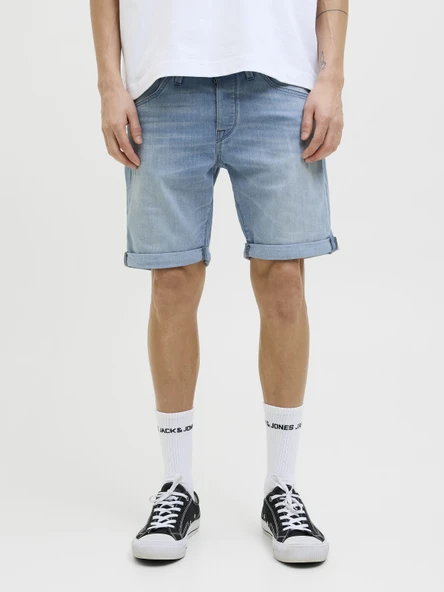 JACK JONES Erkek Likralı Kot Şort 12269608 ürün görseli 1