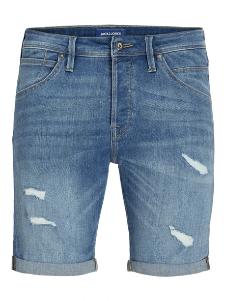 JACK JONES Erkek Likralı Kot Şort 12269608 ürün görseli 1