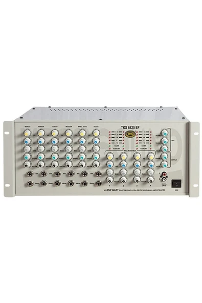 WESTSOUND Tks-6425ef 4 X 250 Watt 6 Kanal Stereo Küp Mixer Trafosuz Anfi ürün görseli 1