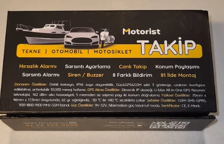 Motorist - Motorsiklet atv araba tekne atv takip cihazı ( 24 ay ücretsiz kullanım ) ürün görseli 1