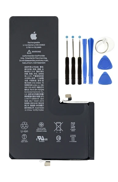 Apple İphone 11 Pro Max Batarya Pil + Tamir Seti ürün görseli 1