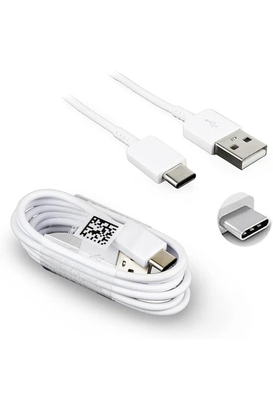 Samsung Hızlı Şarj Ve Data Kablosu (usb-c) - Beyaz ürün görseli 1