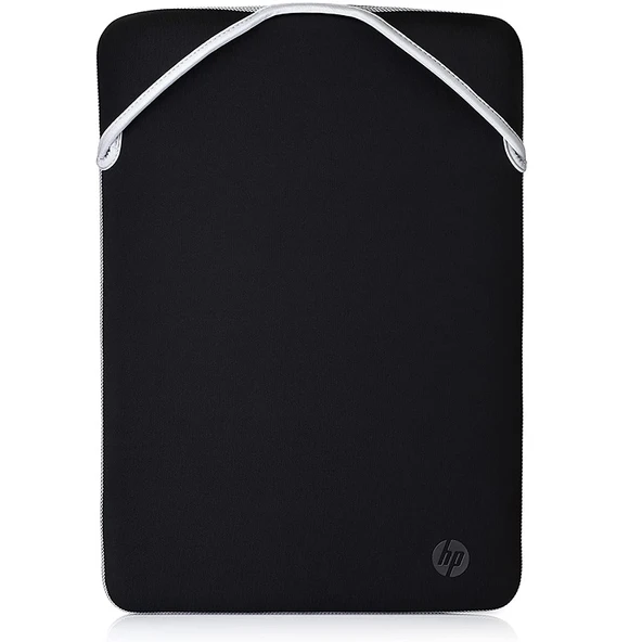 HP  15.6 inç Çift Tarafli Fermuarsiz Neopren Kilif - Siyah & Gümüs 2F2K5AA ürün görseli 1