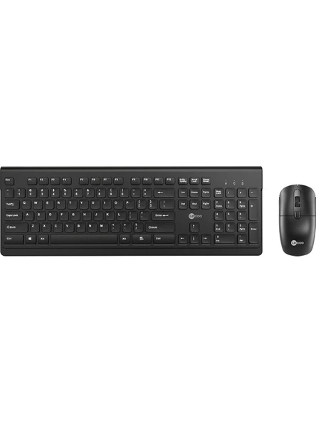 Lenovo Lecoo KW203 2.4ghz Kablosuz Türkçe Q Klavye & Mouse Set Siyah ürün görseli 1