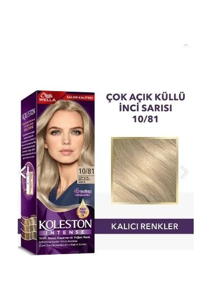 Wella Koleston Intense 10/81 Çok Açık Küllü İnci Sarısı ürün görseli 1