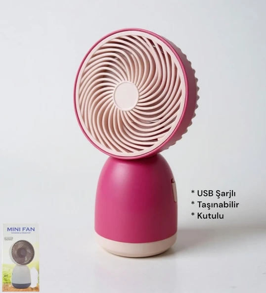 Handheld USB Şarjlı El Fanı I Mini Taşınabilir Fan I Yaz Serinleticisi I Vantilatör Taşınabilir Fan ürün görseli 1