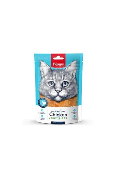 Wanpy Gerçek Tavuk Yumuşak Kedi Ödülü 80 gr Skt:02/2026 ürün görseli 1