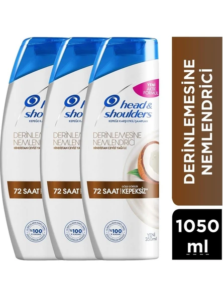 Head&Shoulders Head And Shoulders Head&Shoulders Derinlemesine Nemlendirici Şampuan 350 ml x 3 Adet 4,5 2 Değerlendirme ürün görseli 1
