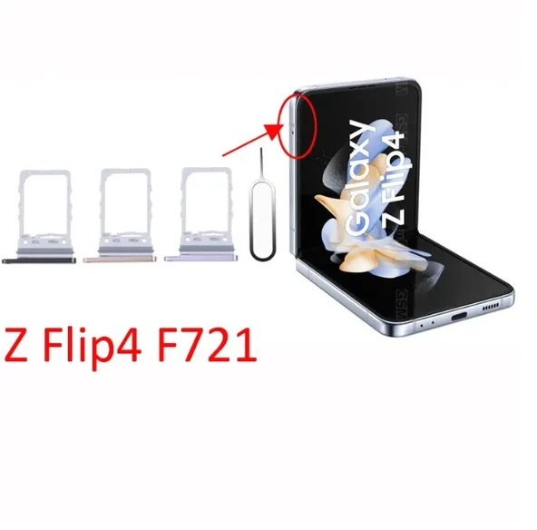 Samsung Galaxy Z Flip4 Fold4 2024 Orijinal SIM Kart Tepsisi Yuvası Değiştirme - F721 F936 için SIM Çekmeci Tutucu ürün görseli 1