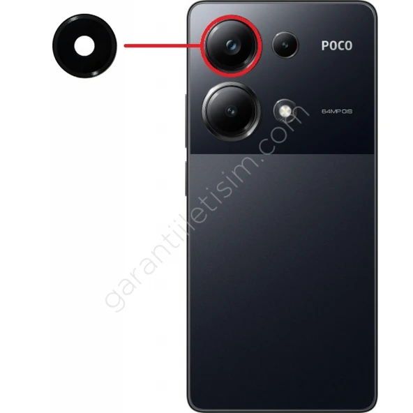 Poco M6 Pro Kamera Camı Üst ürün görseli 1