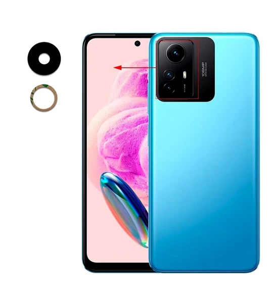 Xiaomi Uyumlu Redmi Note 12S Kamera Lensi Cam 303CRA44A, 23030RAC7Y, 2303ERA42L ürün görseli 1