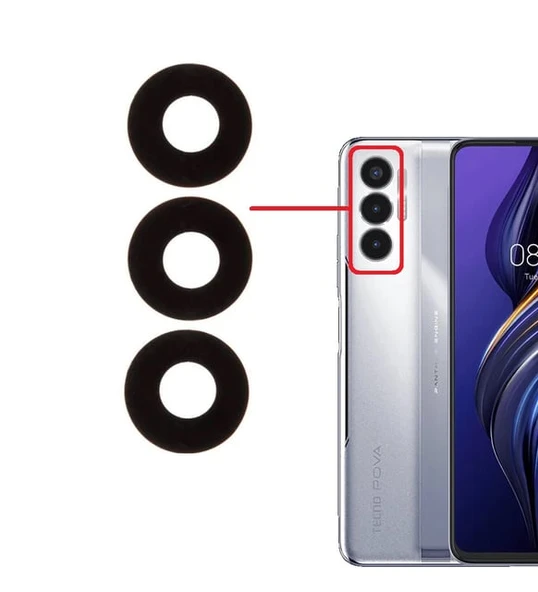 Tecno Uyumlu Pova 3 Kamera Lensi Cam LF7n ürün görseli 1
